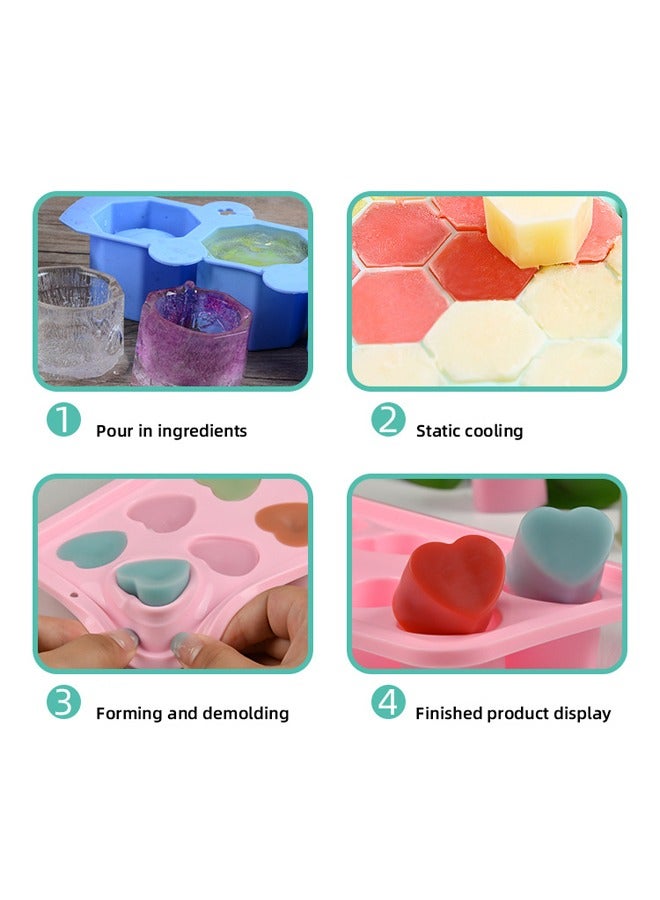 Silicone Donut Mould 6 Compartment Cake Mould Chocolate Mould Baking Tools Baking Mould, Blue - Image 2