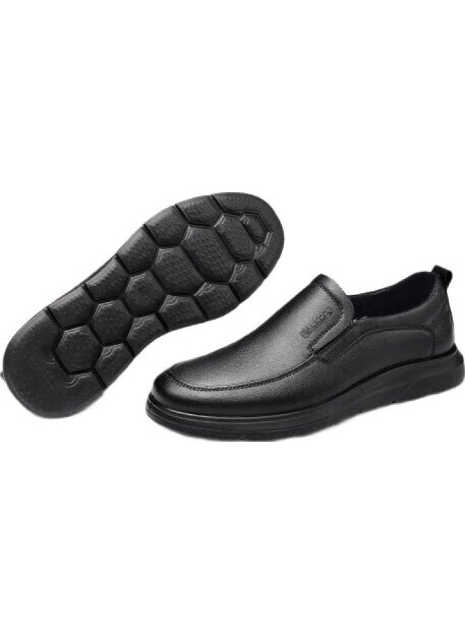 Strongman Business Leather Shoes, Comfortable Soft Upper And Sole, Slip-On Casual Men'S Shoes, Jda23512010, Black, Size 42 - Image 2