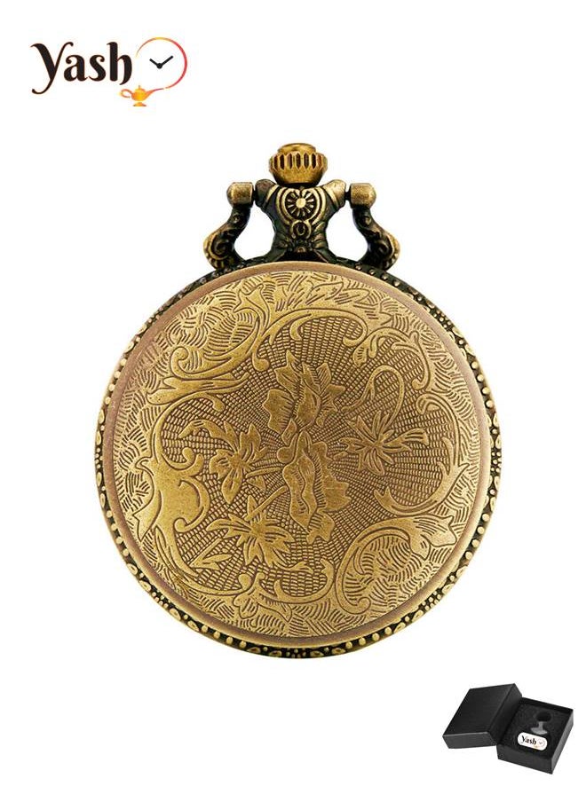 YASH - Yash Train Design Quartz Pocket Watch - Image 1
