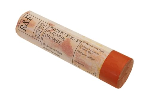 R&F Handmade Paints - Professional Oil Pigment Stick, Alizarin Orange, 100 ml - Image 1