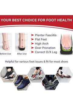 KASTWAVE Plantar Fasciitis Arch Support Insole For Men Women And Children 3/4 Length Orthopedic Insole For High Arch Flat Foot Hyperpronation Heel Pain Relief Heel Pad Size M6.5-8.5/W7.5- 9.5  - Image 5