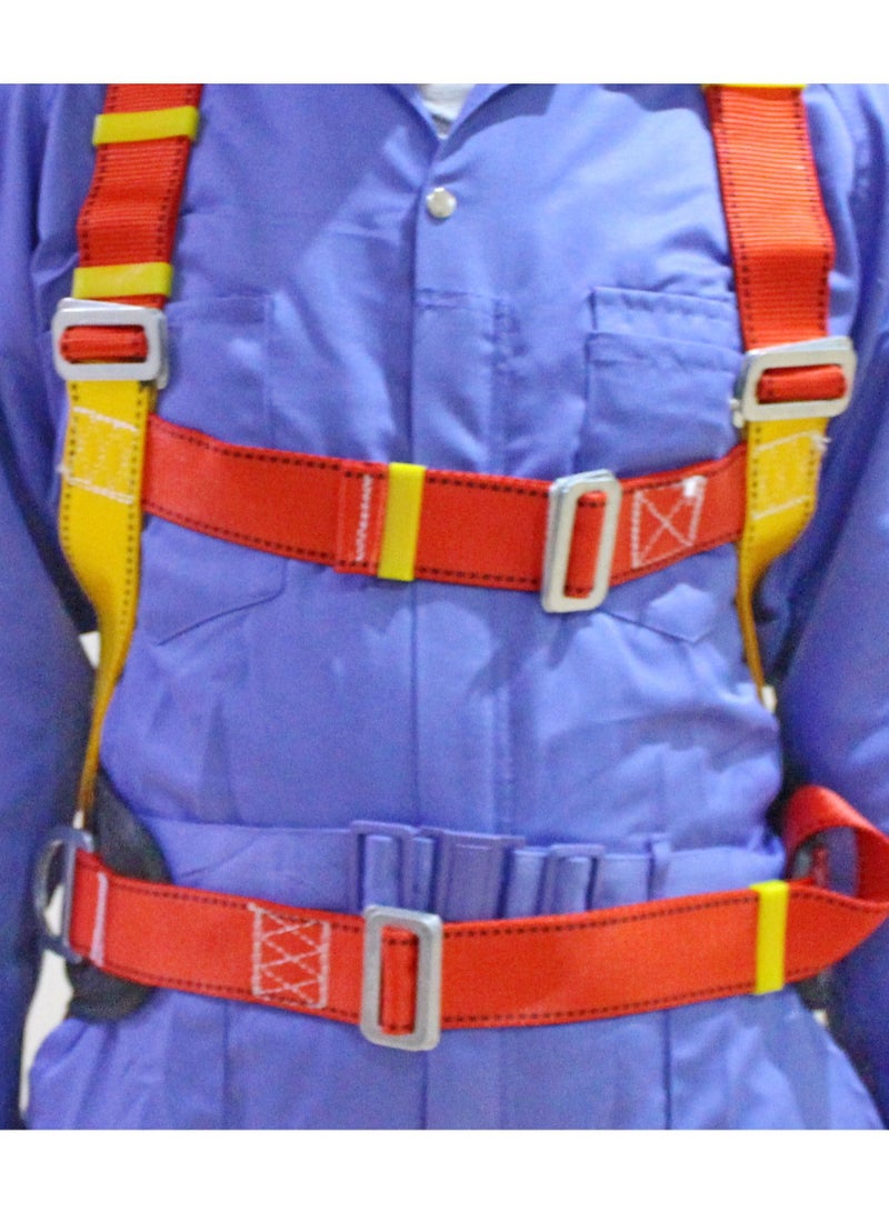 Kingroy Full body safety harness with waist protection, shock absorber 2 rope and 2 big safety hook, 6 point adjustable - Image 4
