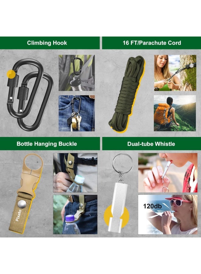 PENG GENERAL Professional Emergency Survival Kit, 35-in-1 Emergency Gear with Tactical Flashlight - Image 5