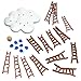 Kosmos Catch The Moon Dexterity Stacking Board Game for 1 to 6 Players Beautiful Design Whimsical Theme Balance Wooden Ladders to Reach The Moon Family Game Night Favorite Ages 8 - Image 3