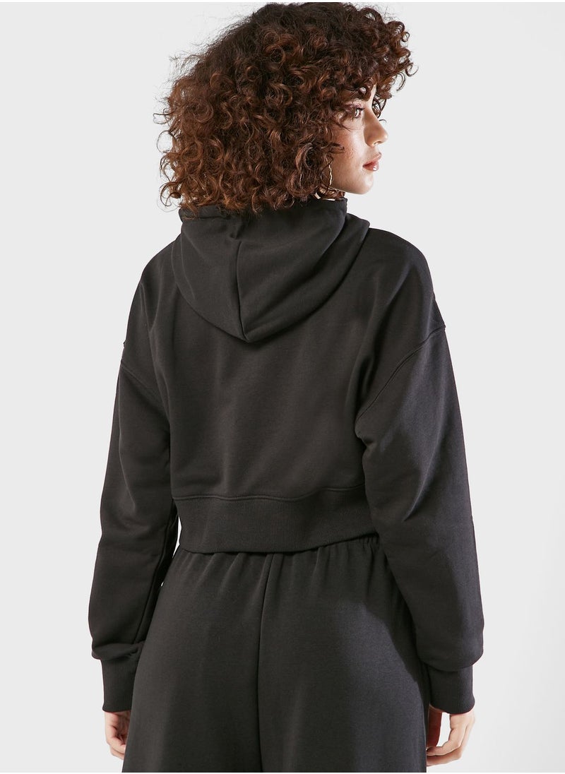 PUMA - Classics Cropped Hoodie - Image 1