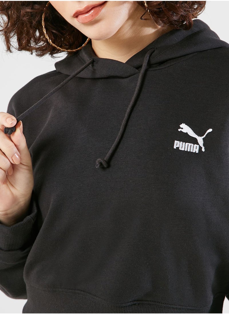 PUMA - Classics Cropped Hoodie - Image 1