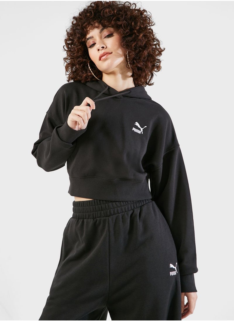PUMA - Classics Cropped Hoodie - Image 1