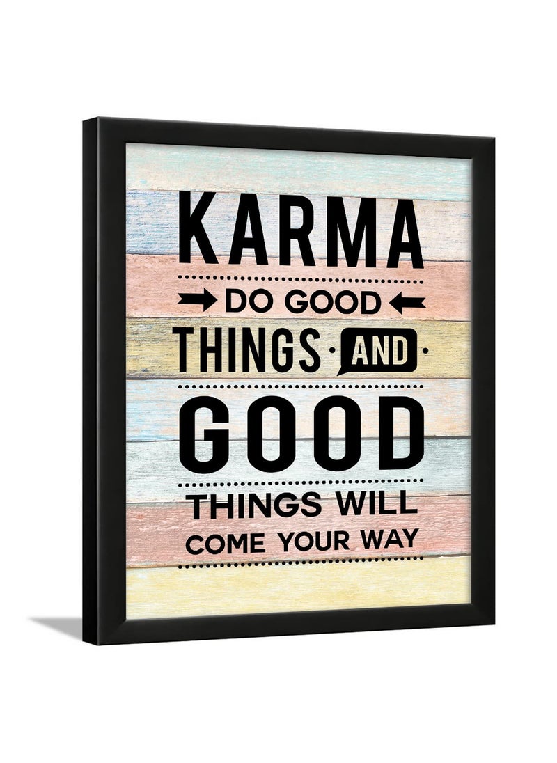 Chaka Chaundh Chaka Chaundh Karma Quotes Wall Frames Wisdom Quotes on Frame Spiritual Quotes Wall Framed Poster Life Quotes for Wall 136 X 106 Inches 