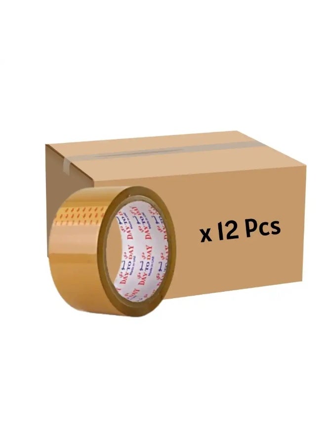 Day to Day Bulk Masking Brown Bopp Tape 50 Yards- 12pcs - Image 1