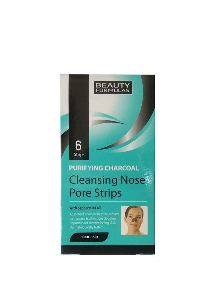 Beauty Formula Purifying Charcoal Cleansing Nose Pore Strips 6'S