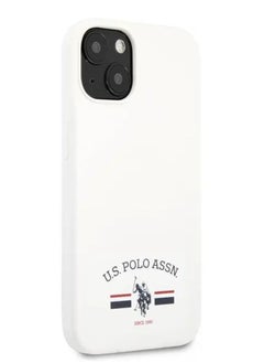 U.S.Polo iPhone 13 Case 6.1inch Liquid Silicone Flag Logo USPA - White  - Image 2