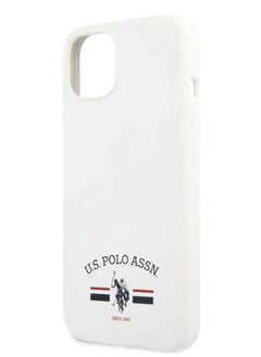 U.S.Polo iPhone 13 Case 6.1inch Liquid Silicone Flag Logo USPA - White  - Image 4