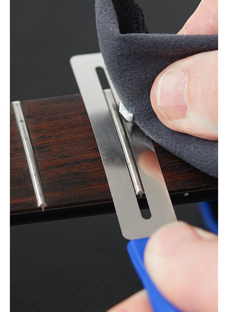 MusicNomad MusicNomad 5 pc FRINE Fret Polishing Kit with Fretboard Guards Polish Cloth MN124  - Image 3