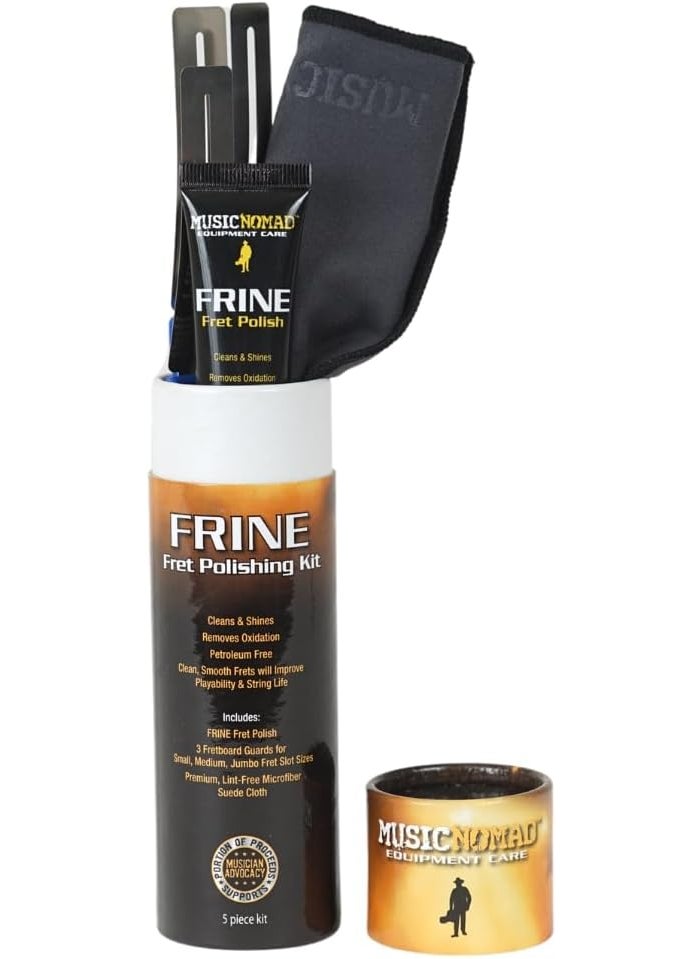 MusicNomad MusicNomad 5 pc FRINE Fret Polishing Kit with Fretboard Guards Polish Cloth MN124  - Image 4