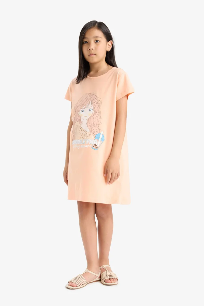 ديفاكتو Girl Short Sleeve Dress