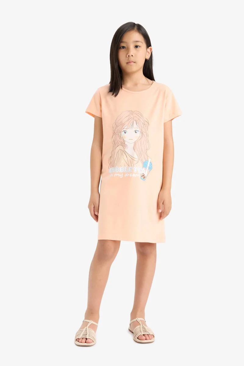 ديفاكتو Girl Short Sleeve Dress