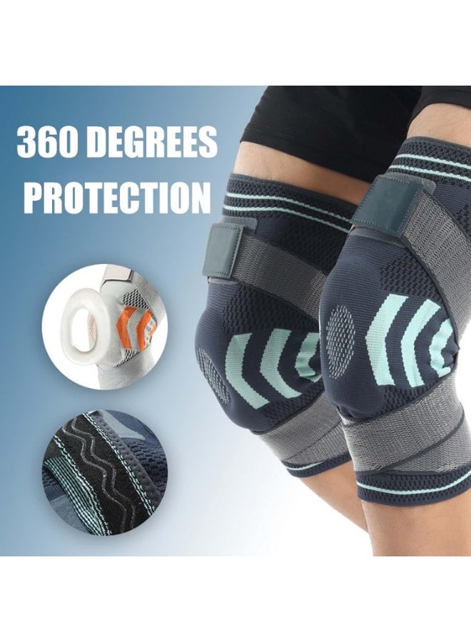 WangPangZi Professional Hinged Knee Brace Sleeve with Patella Gel Pad & Side Stabilizers Knee Support Bandage for Pain Relief Medical Knee Pad Running Joint Recovery Workout Arthritis - Image 4