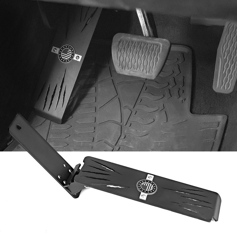 Generic NKCELL POWER Wrangler Dead Pedal Driver Left Foot Rest Pedal Left Side Kick Panel Adjustable Anti-Slip Fit for 2018-2023 Jeep Wrangler JL JLU 4XE Gladiator JT - Image 1