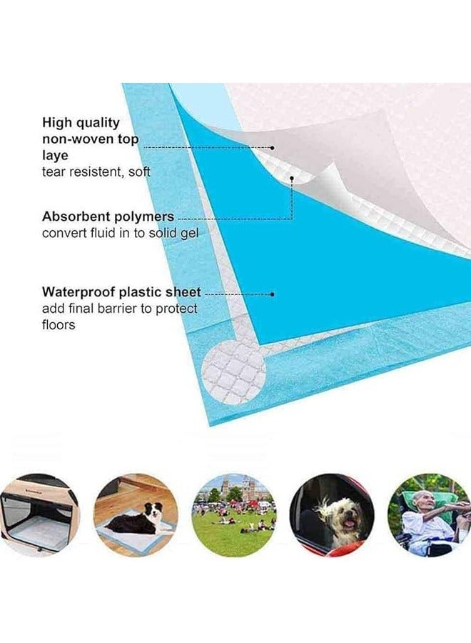 Pet Pads Pet Training Pads Disposable Absorbent Quick Drying Leak-Proof Pee Pads Puppies Potty Training Mats for Puppies Cats Rabbits M(45*60cm) - Image 5
