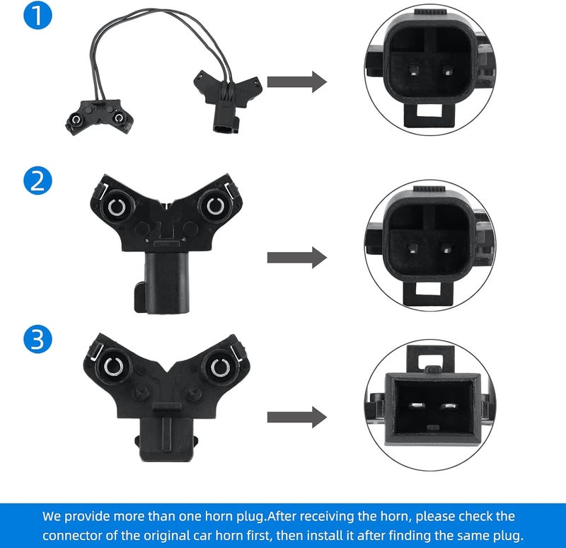SEINECA Car Horn Compatible with Ford F150/Chevrolet Cruze 08-13/ Trax/GM/Chrysler, 12V Loud Horn Waterproof Special Interface 130DB Snail Horns. - Image 2