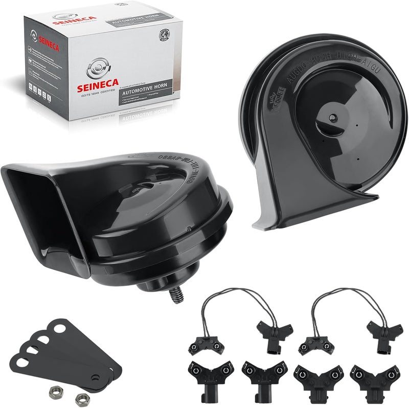 SEINECA Car Horn Compatible with Ford F150/Chevrolet Cruze 08-13/ Trax/GM/Chrysler, 12V Loud Horn Waterproof Special Interface 130DB Snail Horns. - Image 1