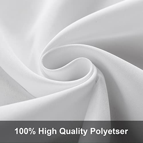 Joccun 7X10FT White Backdrop Background for Photography,Polyester Backdrop Curtain Background Screen for Photography,Photoshoot,Video Recording,Studio(7X10ft,White) - Image 3