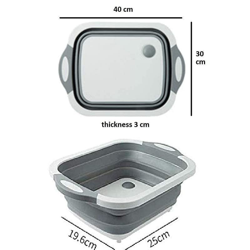 Erbaa Plastic Foldable Cutting Board White - Image 4