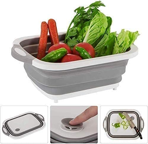 Erbaa Plastic Foldable Cutting Board White - Image 2