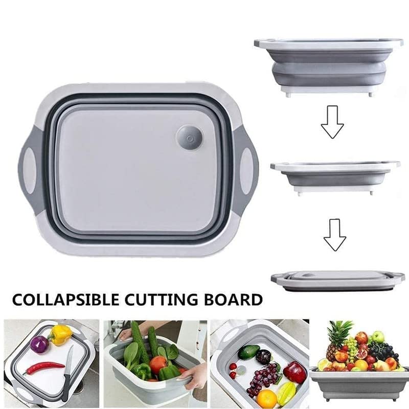 Erbaa Plastic Foldable Cutting Board White - Image 3