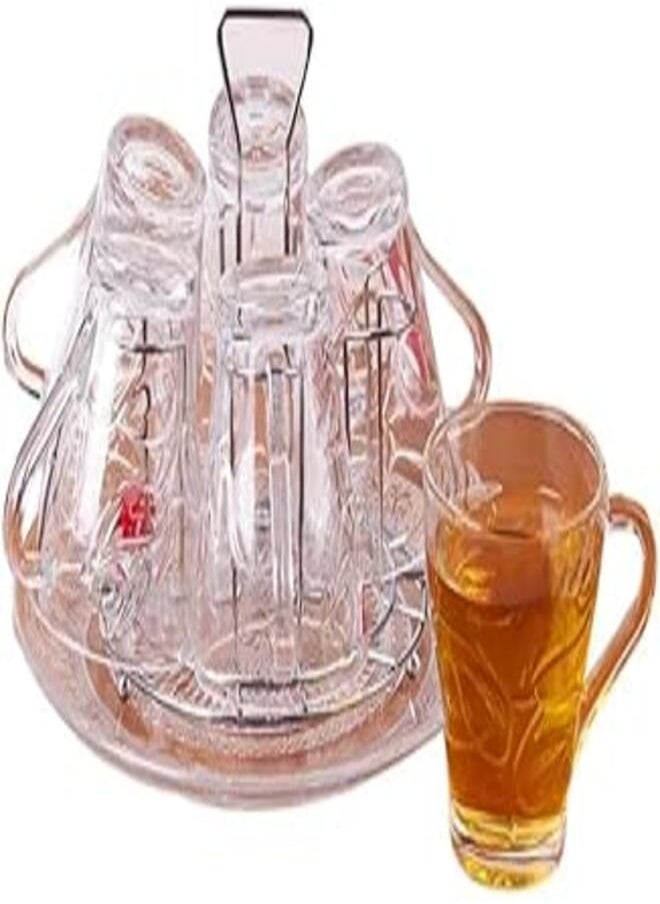 Blinkmax Blink Max brand cup set, pure glass, set of 6 square pieces, code: 21-5 Sunbulah 