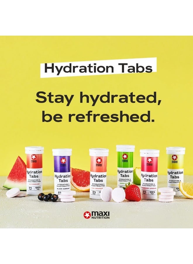 Maxi Nutrition - Hydration Tabs For Hydration And Electrolytes Refreshing Fitness Drink With 0% Sugar 100% Vegan Pink Grapefruit Flavour 10 Tablets, 40Gms X 6 Packs - Image 1