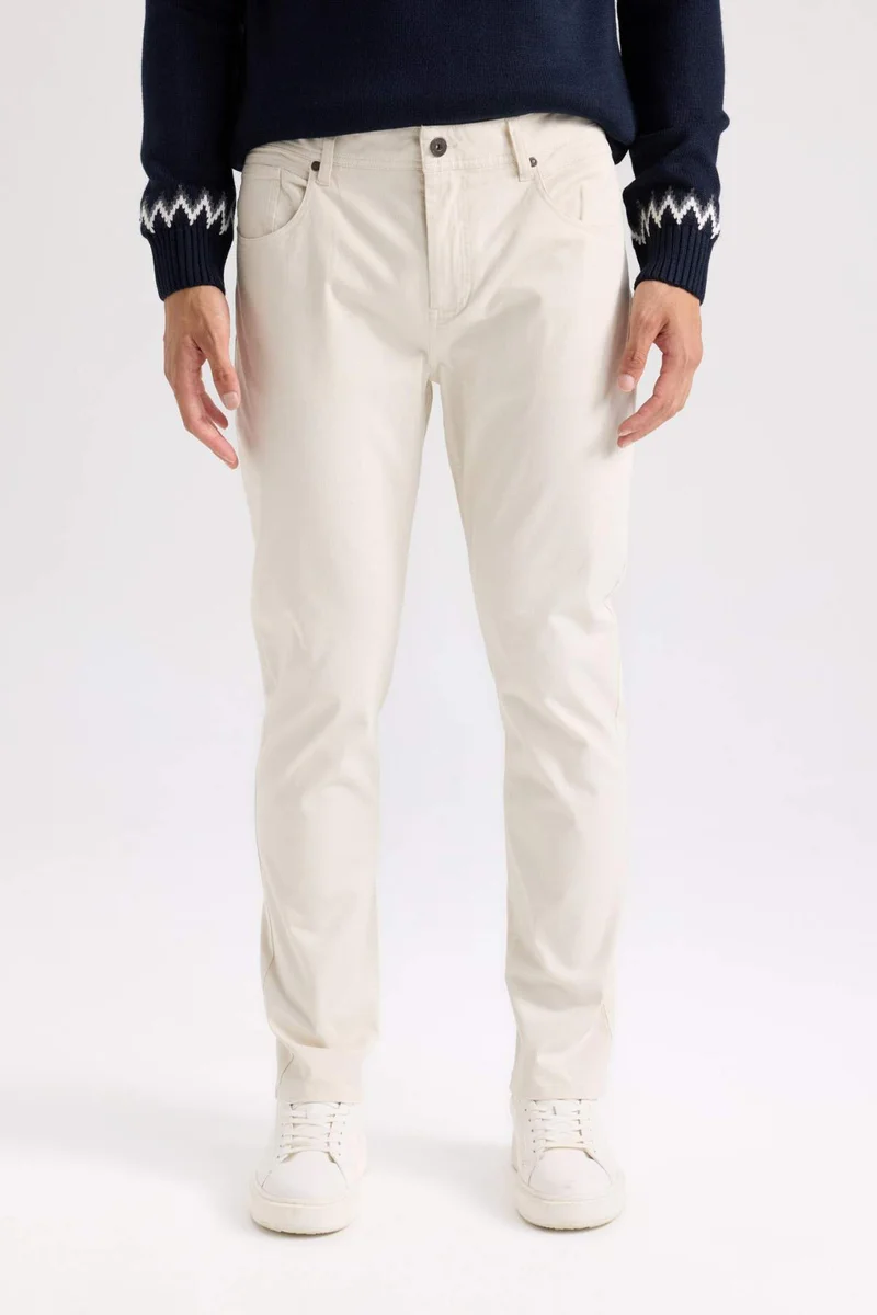 Defacto  Slim Fit Super Skinny Leg Chino Pants for Men | Best Price UAE