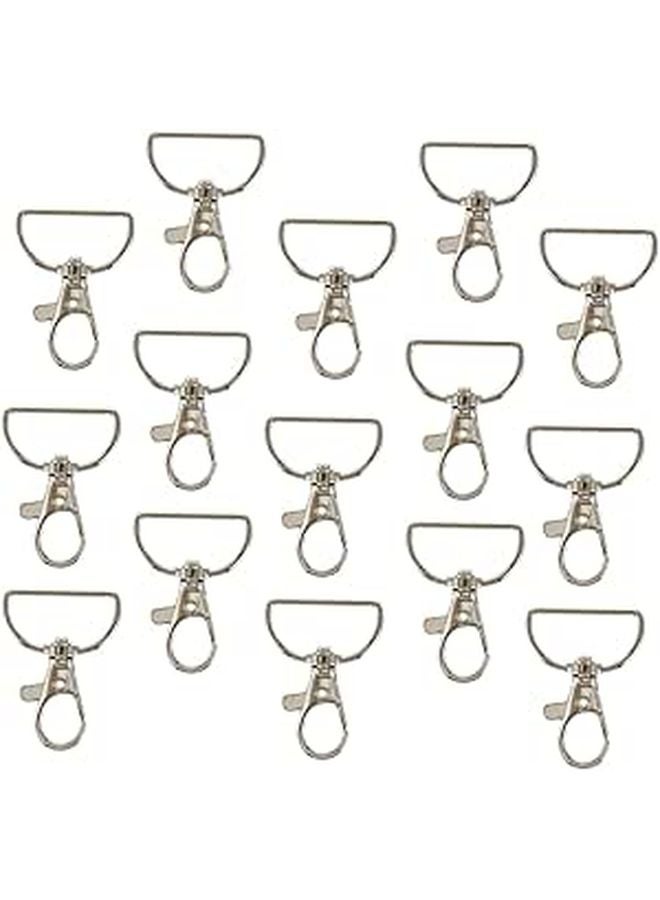 24 Pcs Swivel Lobster Clasp Keychain Hooks For Crafts Beading Projects Lightweight Break Resistant - Image 1