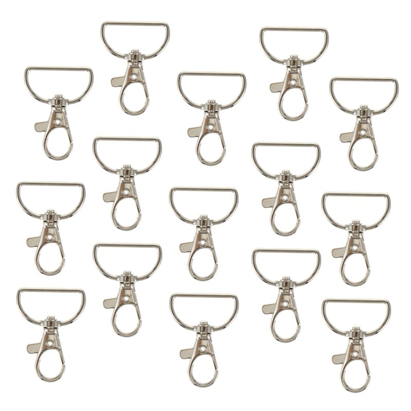 24 Pcs Swivel Lobster Clasp Keychain Hooks For Crafts Beading Projects Lightweight Break Resistant - Image 2