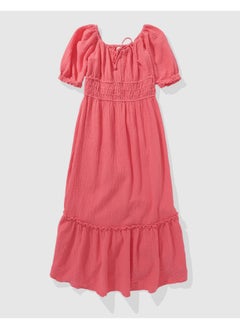 American Eagle Aerie Gauzy Smocked Waist Midi Dress  - Image 3
