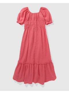 American Eagle Aerie Gauzy Smocked Waist Midi Dress  - Image 4