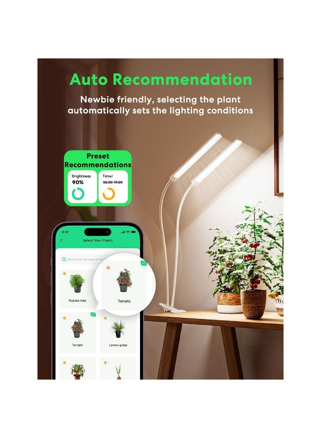 BBSolar Desk Plant Grow Lamp – White - Image 2