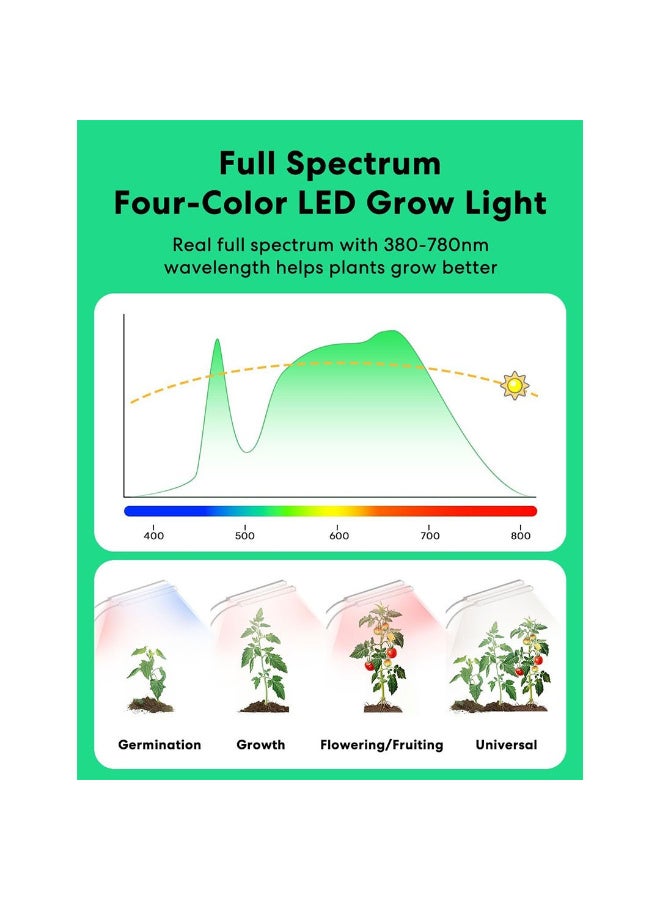 BBSolar Desk Plant Grow Lamp – White - Image 4