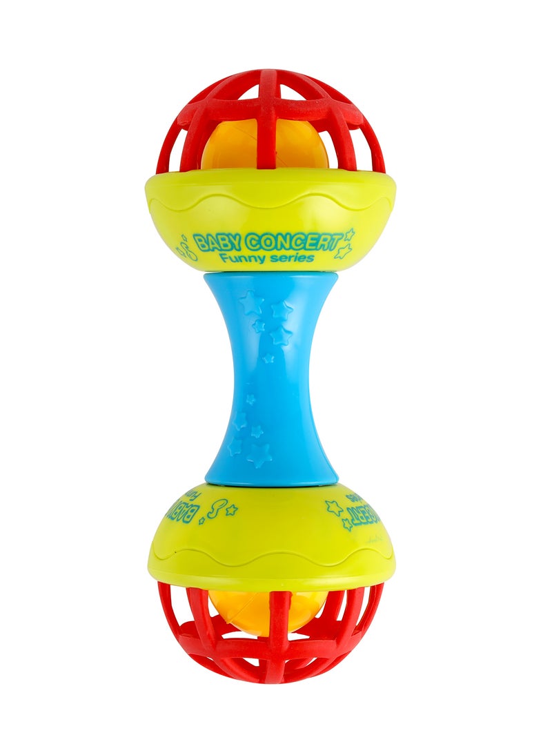 Turtees™ Colorful Attractive Plastic Non-Toxic Handball Stick Baby Rattle Toys for Babies Fun Time - Image 1