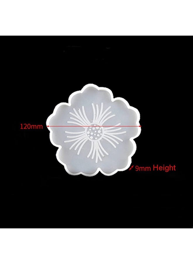 Cup Turner Foam 8 Pcs Spinner Foam Inserts With Flower Coaster Resin Molds For 1.05 Inch Pvc Pipe With Mouth Open From 2” To Bottle All Tumbler 3 4 Inch Pipe