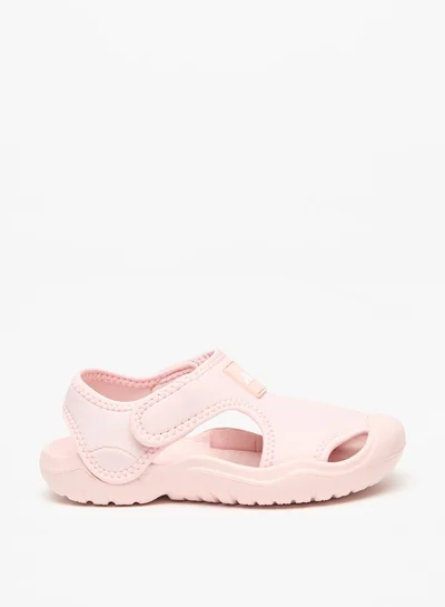 كابا Girl's Textured Floaters with Hook and Loop Closure