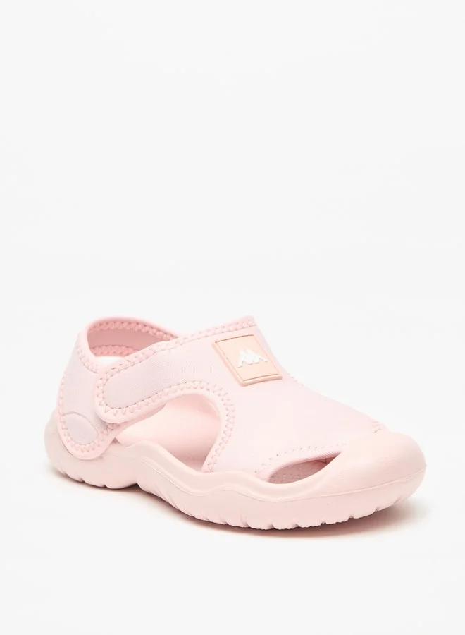 كابا Girl's Textured Floaters with Hook and Loop Closure
