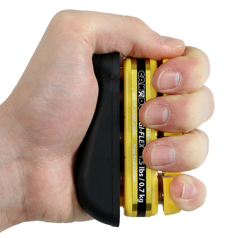 Cando كاندو ديجي-فليكس لممارسة اليد والأصابع أصفر-خفيف جداً - من أجل البراعة، القوة، والمرونة للأصابع، اليدين، والذراعين - Image 3