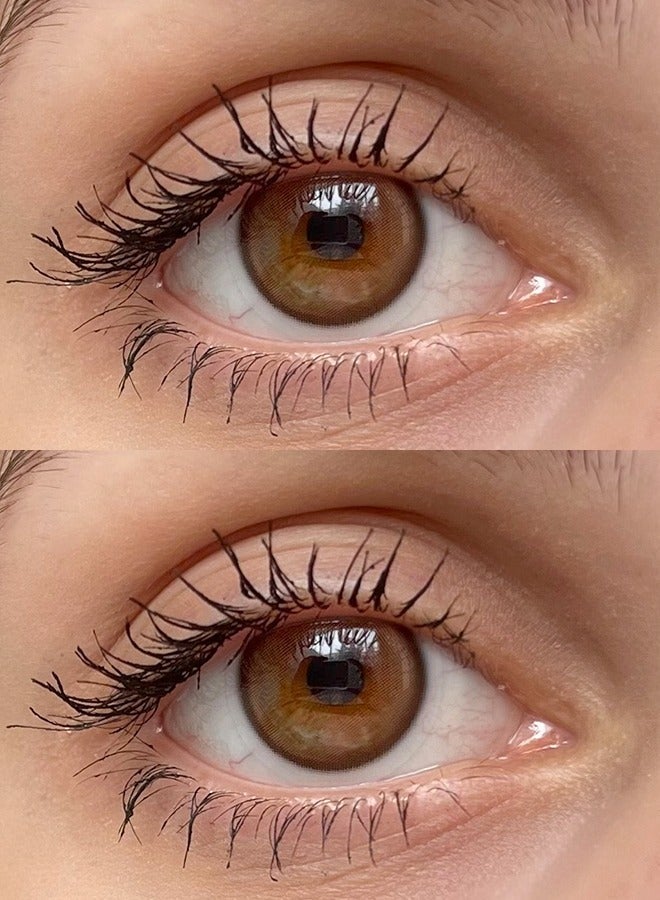 FreshLady Natural Brown Contact Lenses – Big Eye Effect, Soft Cosmetic Lenses for Unisex, Fashion Daily Wear, Yearly Disposable - Image 3