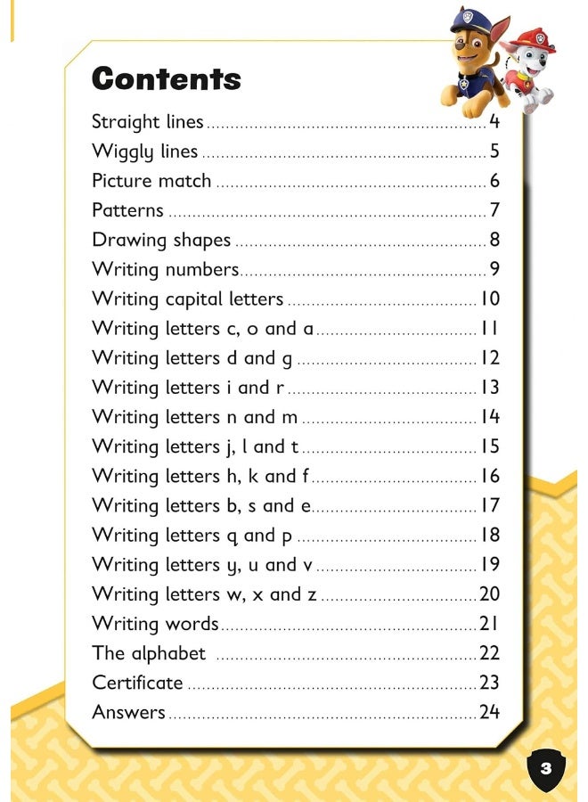 Paw Patrol First Writing Activity Book: Get ready for school with Paw Patrol - Image 3