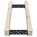 Touri Touri Chainsaw Mill Rail Guide Metal Bracket Logging Tools Used with Saw Mill (Lumber not Included), A Pair  - Image 2
