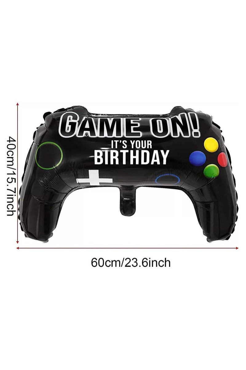4 Packs Video Game Party Balloon Game Controller Aluminum Foil Balloon for Birthday Party Decoration - Image 3