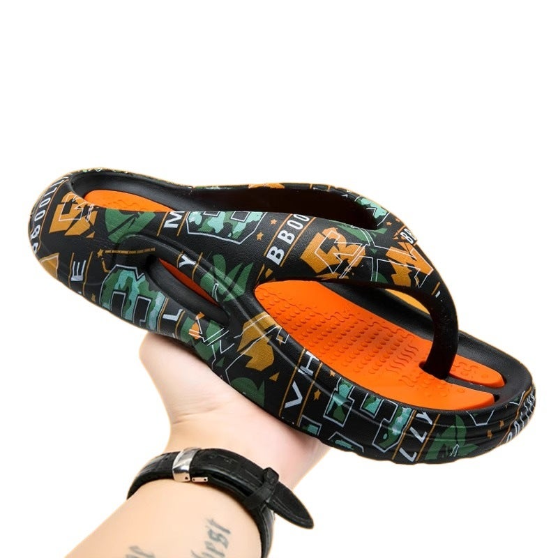 Flip-Flops Men'S Summer Outdoor Sports Sandals Outdoor Boys Leisure Soft Bottom Shit Feeling Beach Flip-Flops - Image 5
