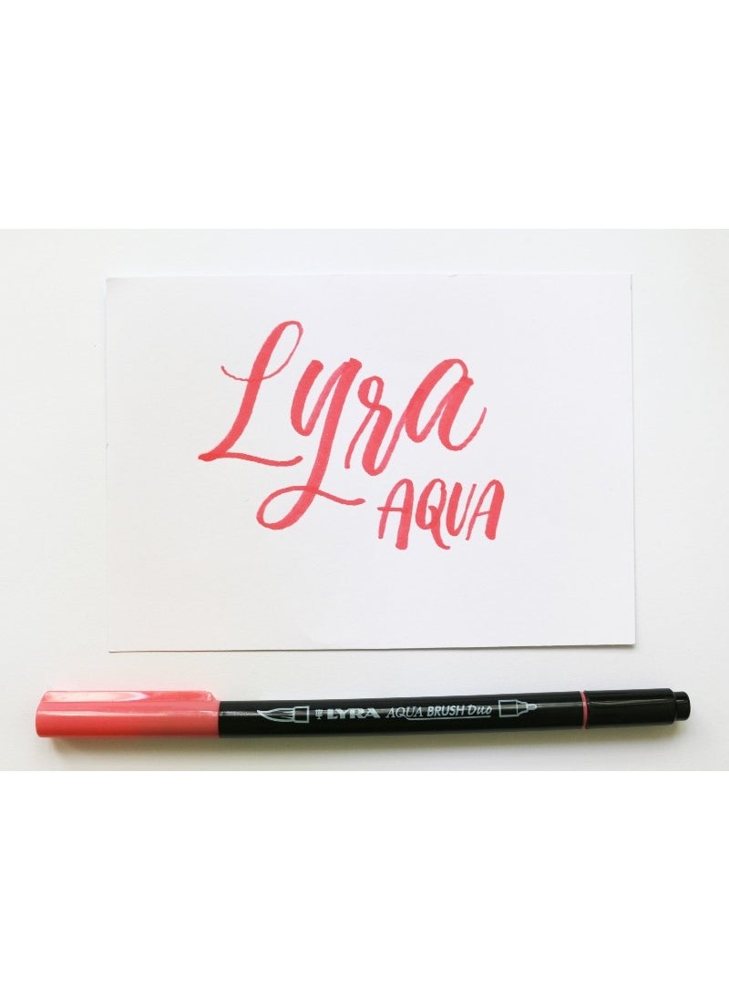 Lyra Aqua Brush Double Tip Felt Tip Pen Dark Yellow  - Image 2