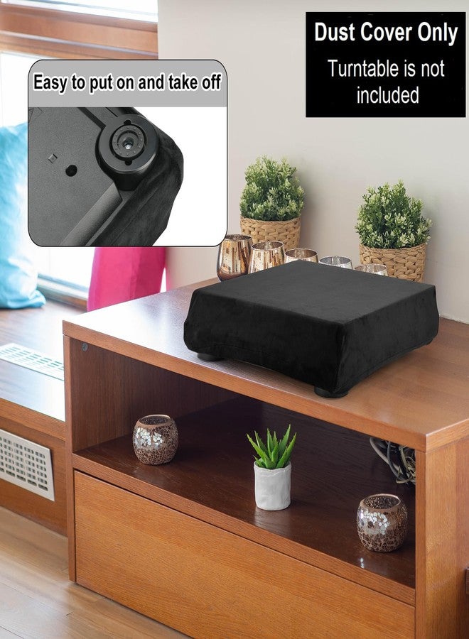 TXEsign Dust Cover Compatible with Audio-Technica AT-LP60XBT and AT-LP60X Turntable, Stretch Dust Case Protective Case Turntable Protective Cover Soft Sleeve with Elastic Band - Image 4